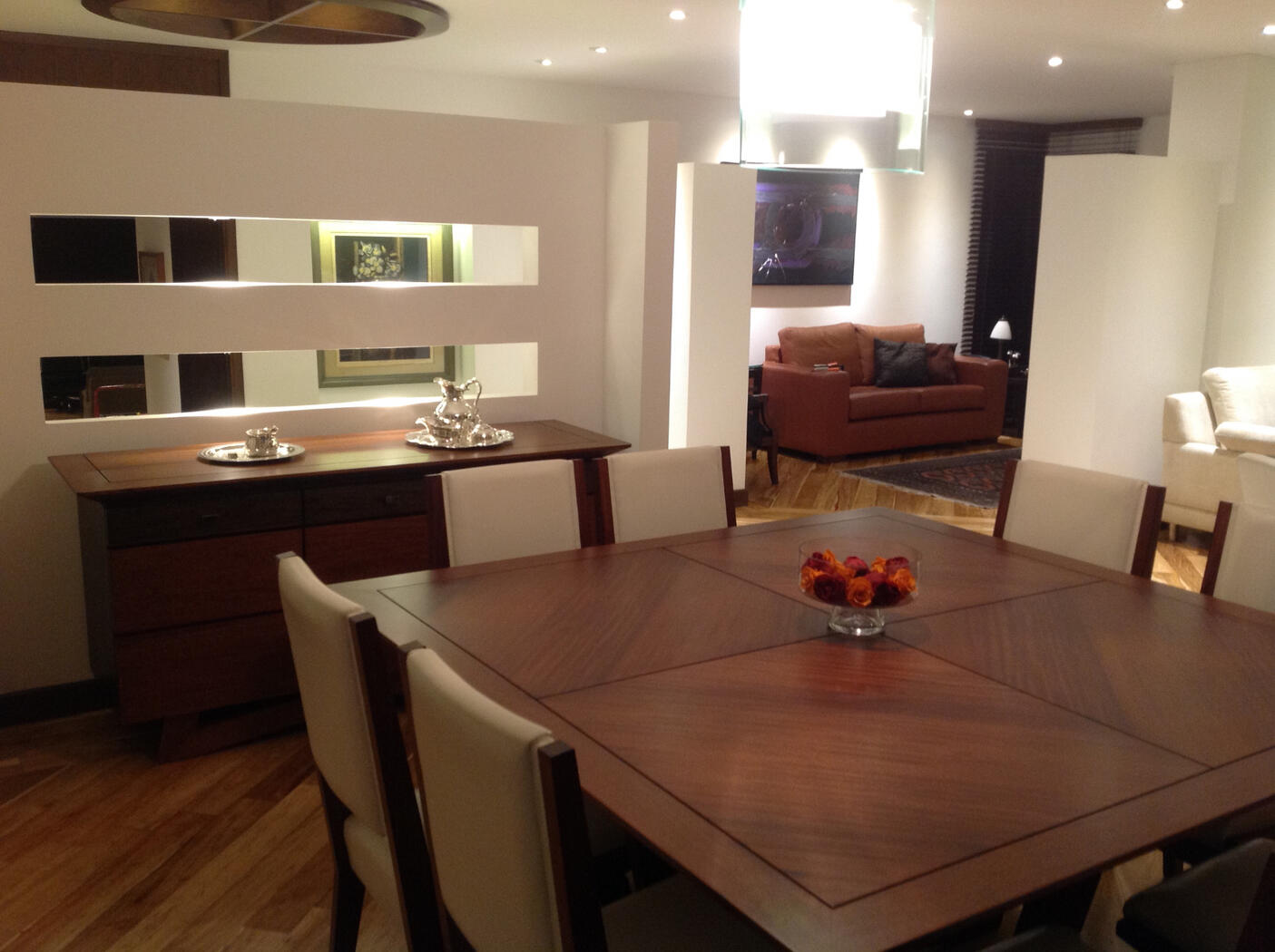 Sala y comedor con separacion